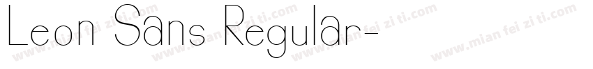 Leon Sans Regular字体转换